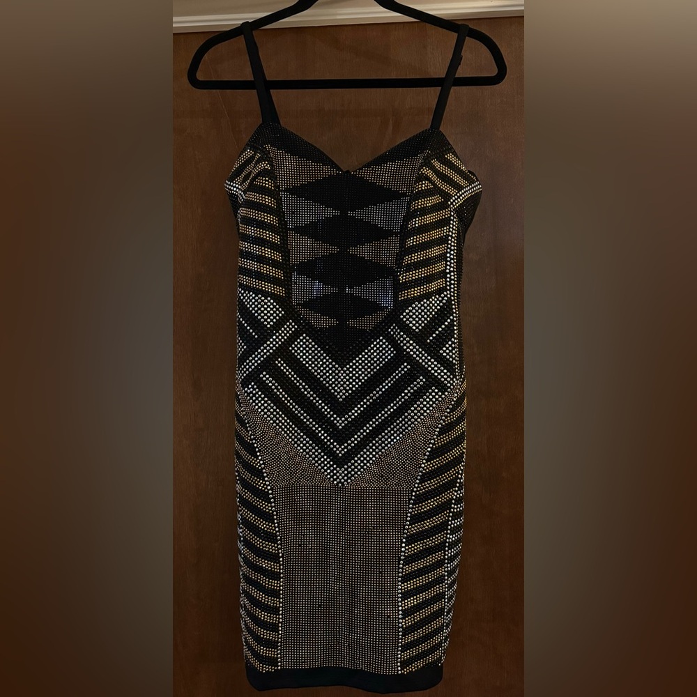 Bisou Bisou Jeweled Mini Dress ~ Size 14